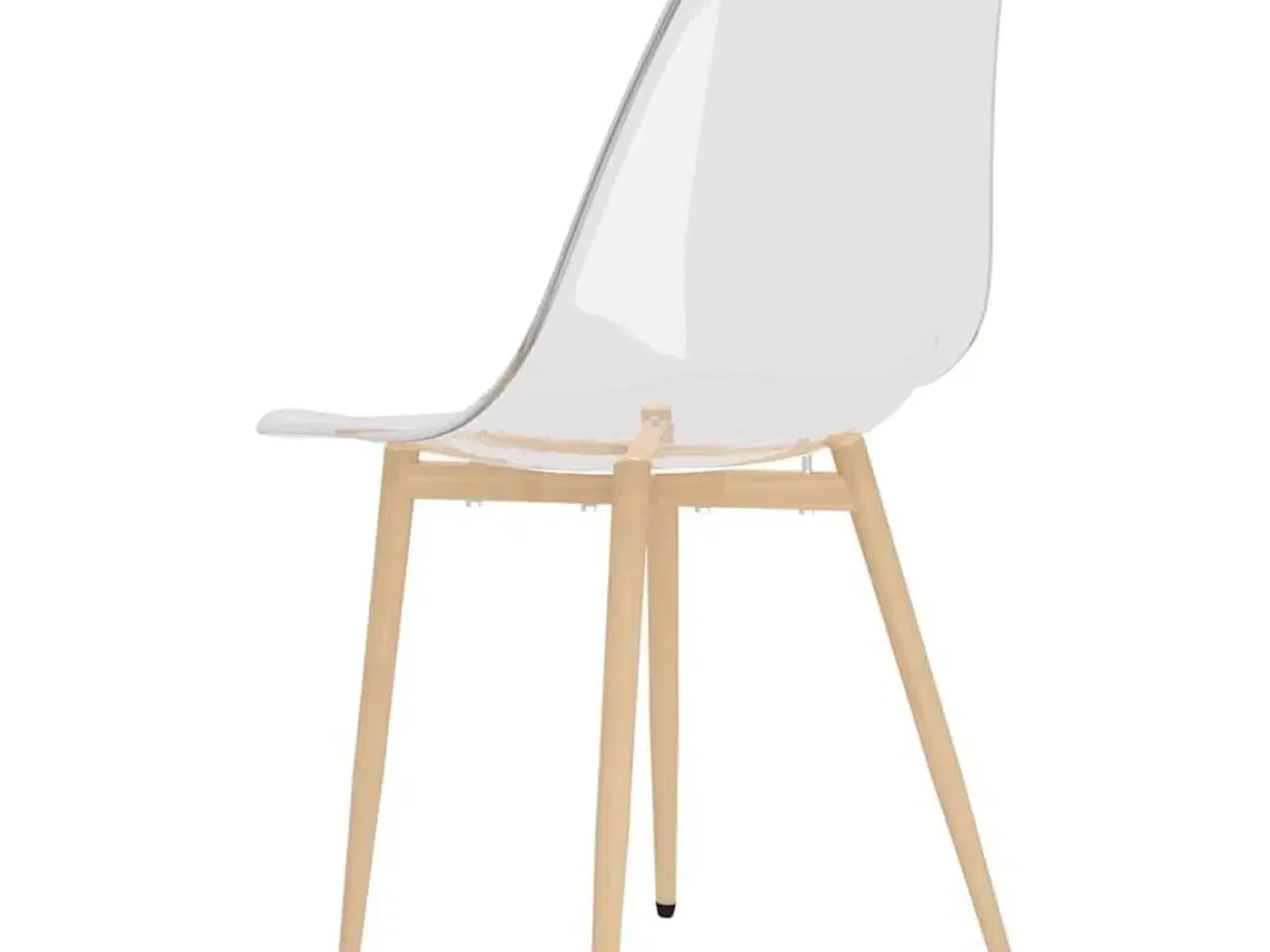 Billede 6 - Spisebordsstole 4 stk. PET transparent