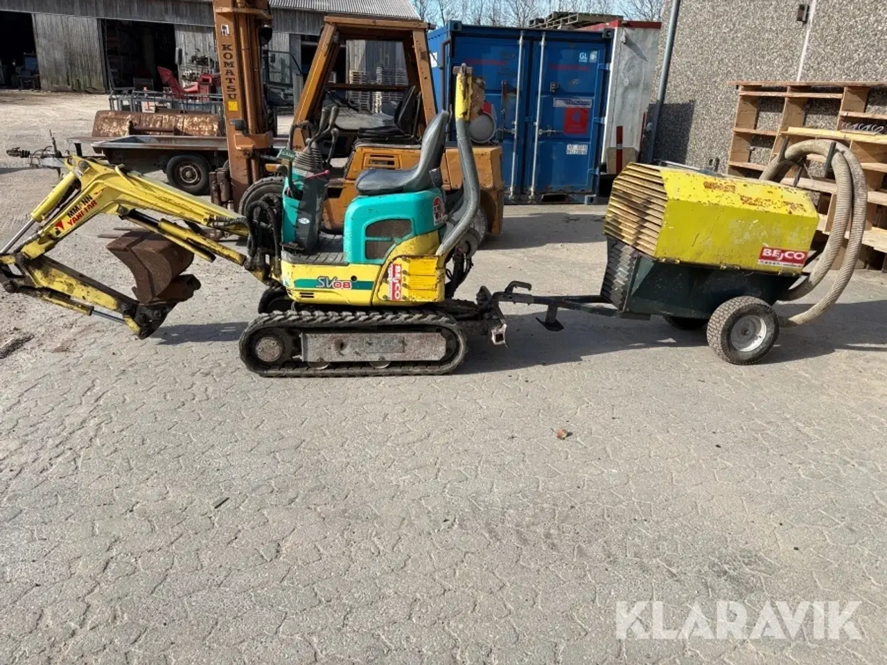 Billede 4 - Gravemaskine med løs hydraulik station Yanmar SV08-1