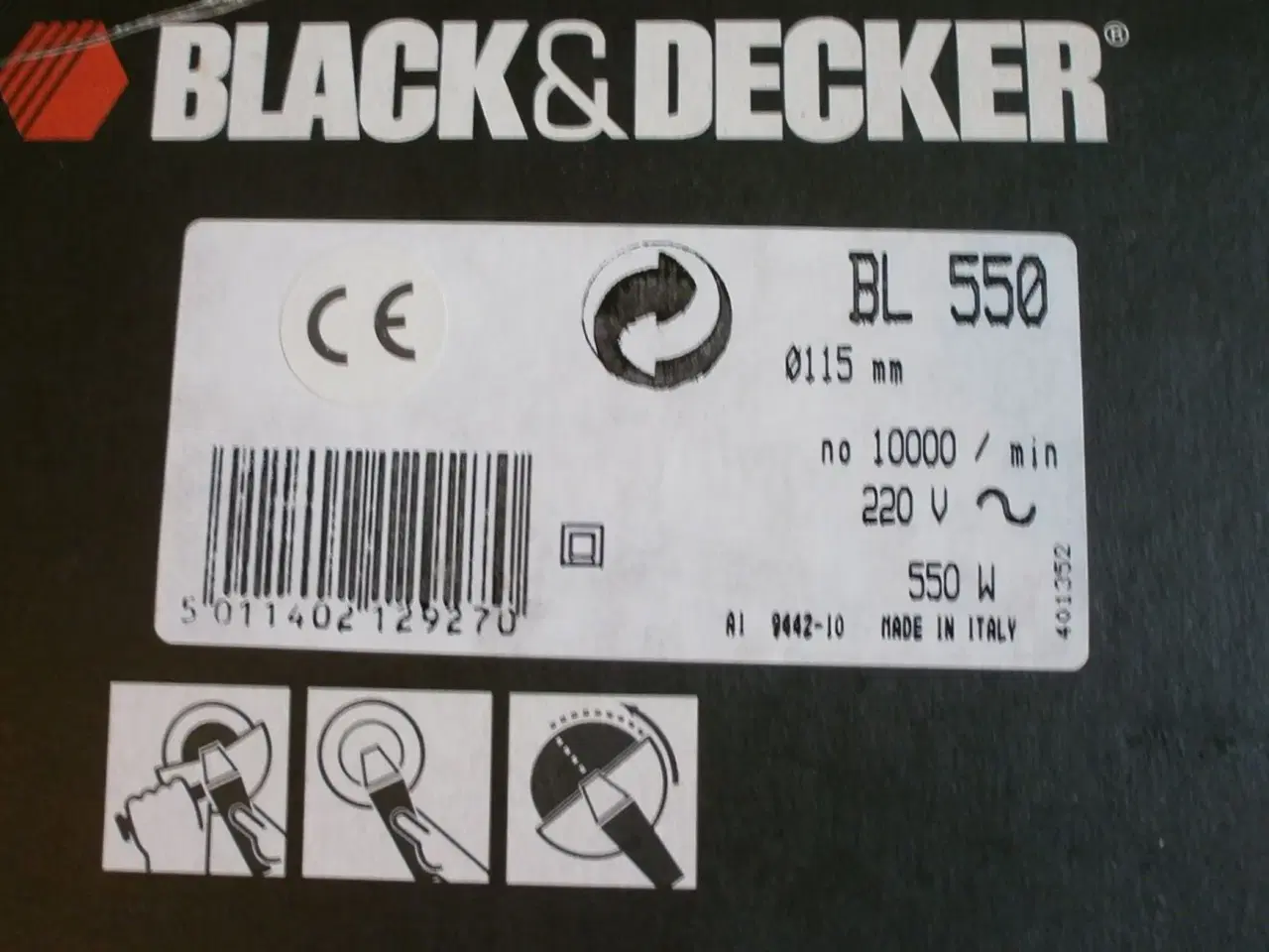 Billede 2 - NY Black & Decker vinkelsliber sælges
