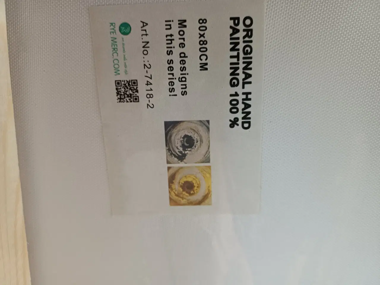 Billede 3 - Smukke håndmalede malerier 80x80 cm