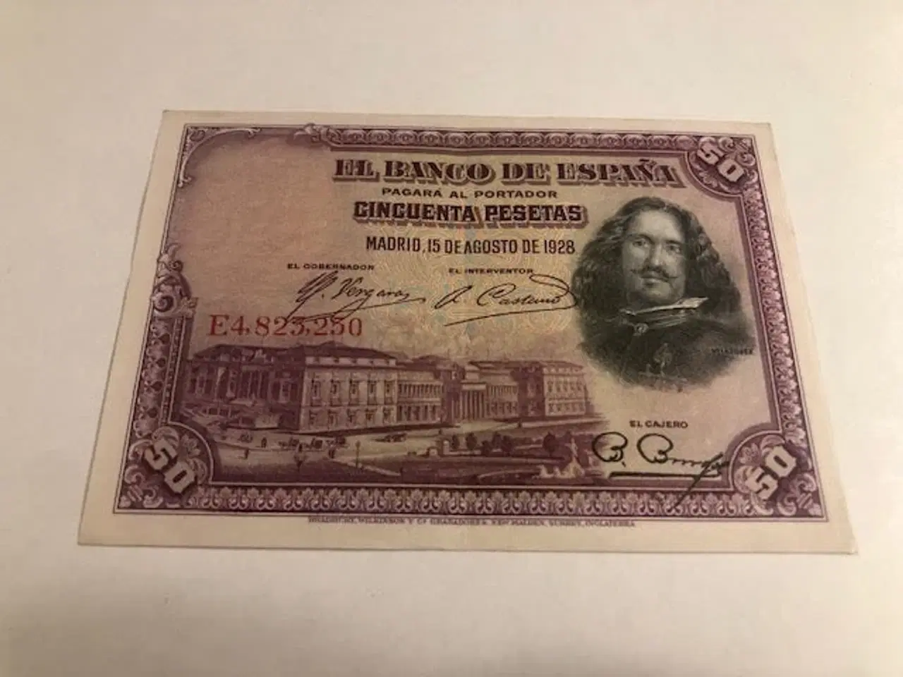 Billede 1 - 50 pesetas Spain 1928