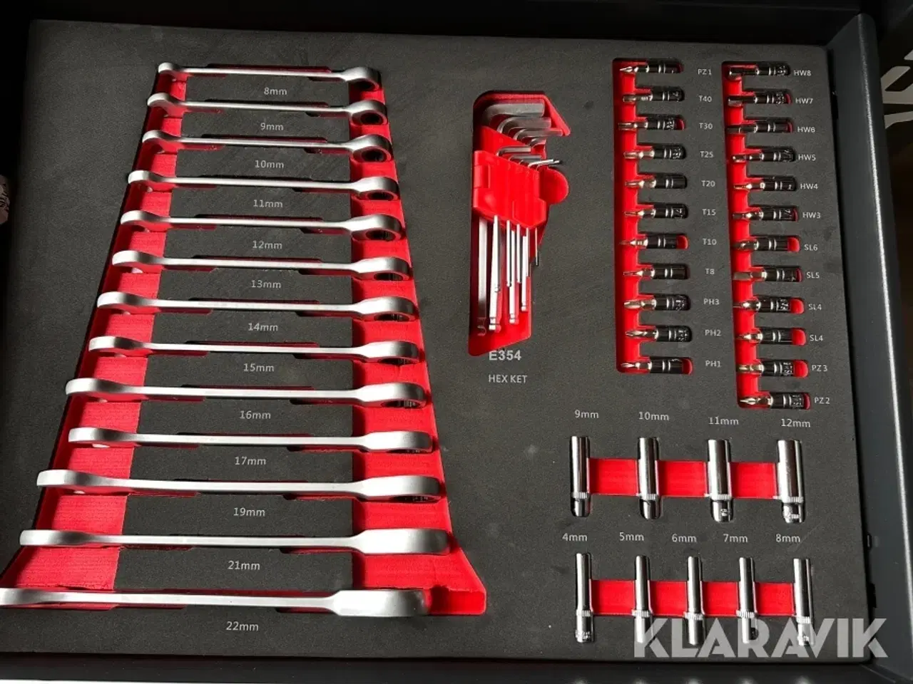 Billede 6 - Værktøjsvogn Bearsafe med 6 skuffer og 245 dele