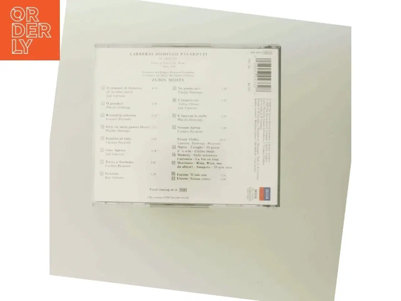 Billede 3 - The Three Tenors - in Concert - Rome 1990 <span class="label label-blank pull-right" style="m