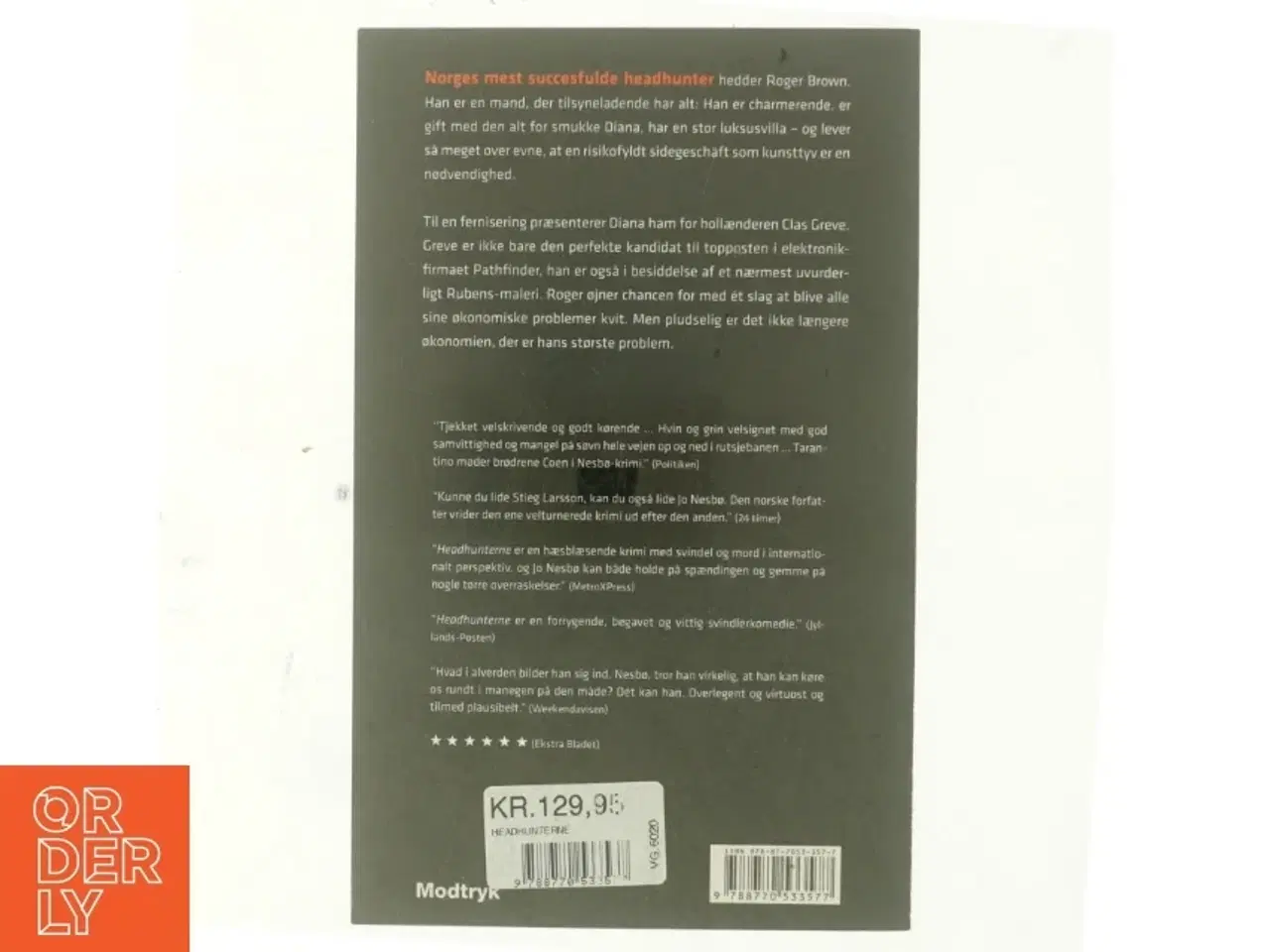 Billede 3 - Headhunterne af Jo Nesbø (Bog)