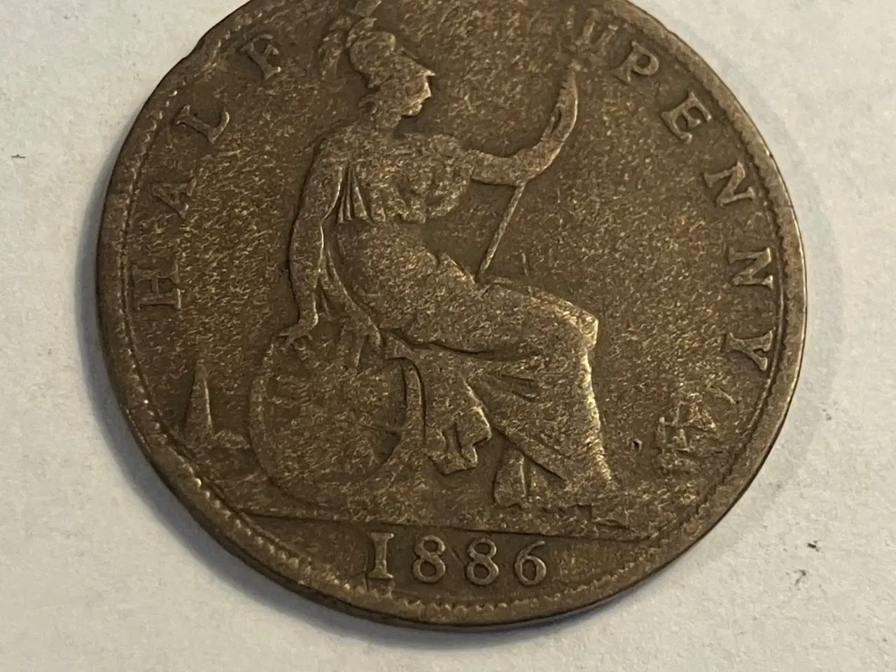 Billede 1 - Half Penny 1886 England