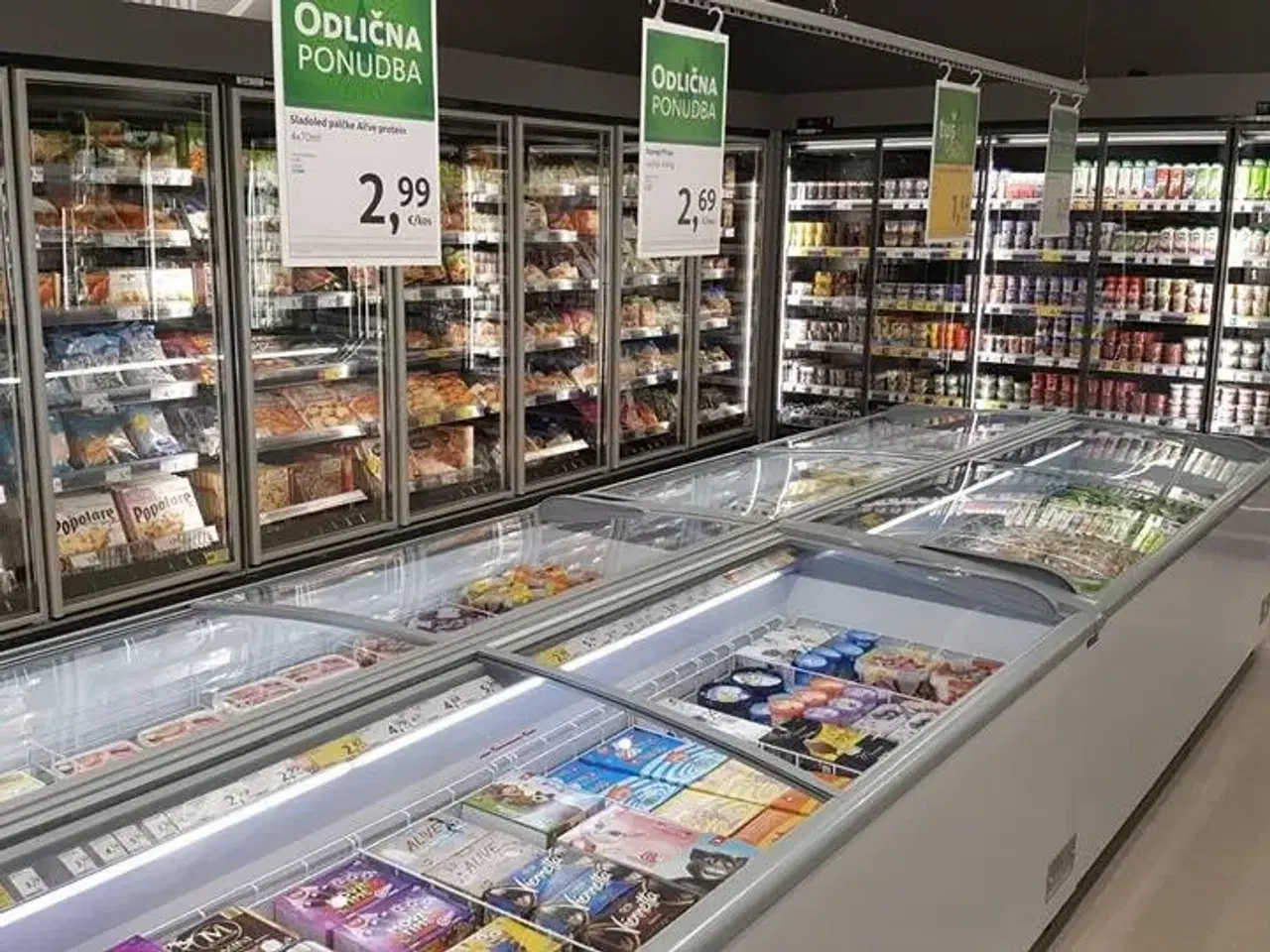Billede 9 - Tefcold – supermarkedskøler med buede glaslåger