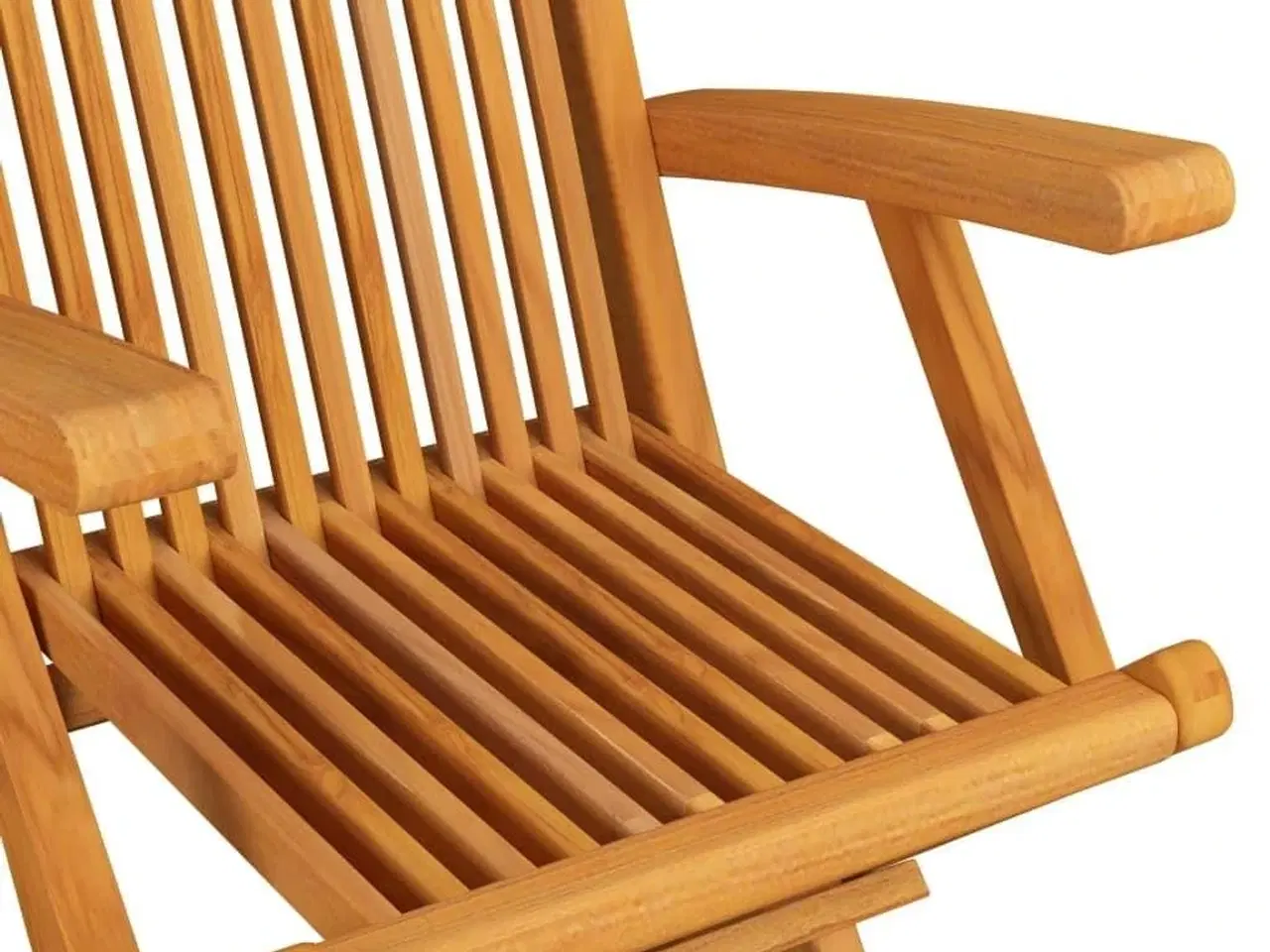 Billede 4 - Foldbare havestole 6 stk. massivt teaktræ