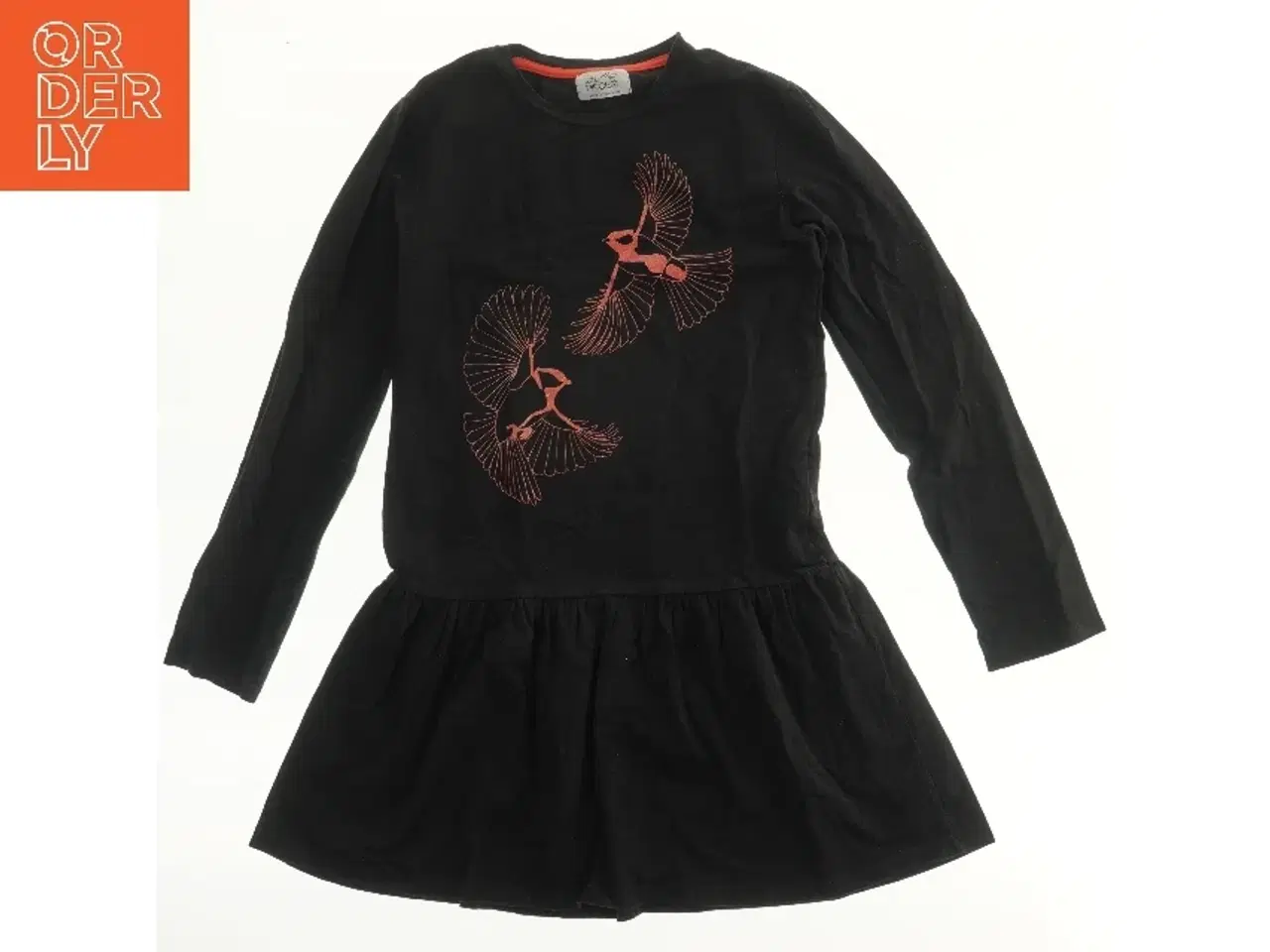 Billede 1 - Little pieces kjole med fuglemotiv (str. 152)