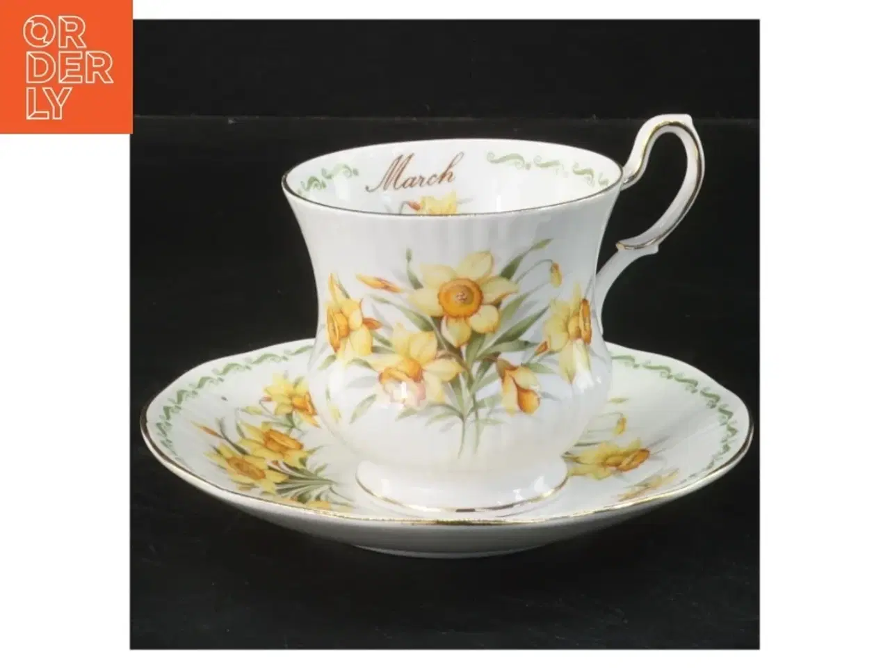 Billede 1 - Tekop med underkop fra Royal Albert (str. Ø 14x8x10 cm)