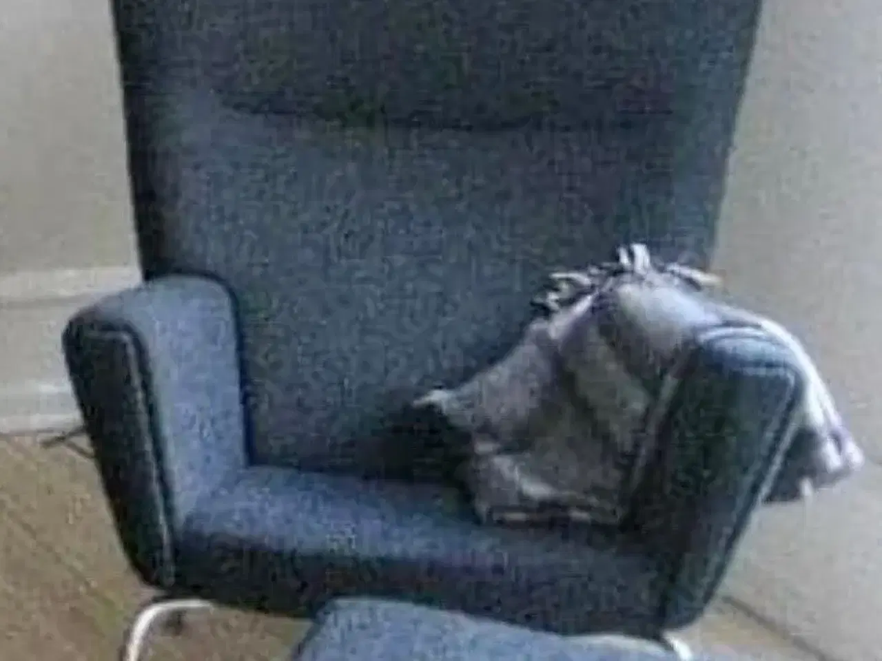 Billede 5 - Wegner stol CH445 Wing Chair mørk grå