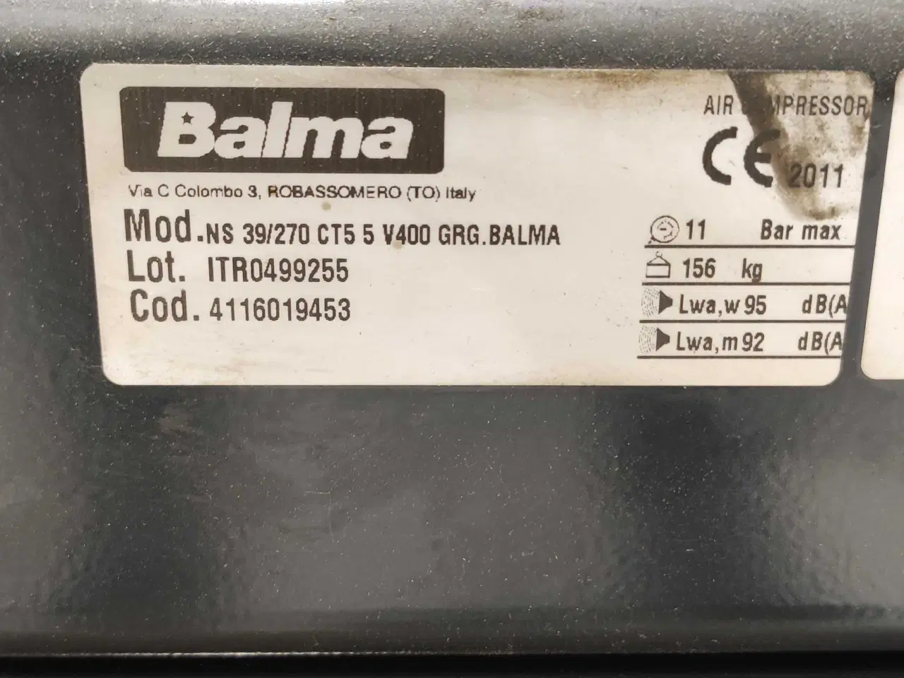 Billede 3 - Belma ns39/270 kompressor 