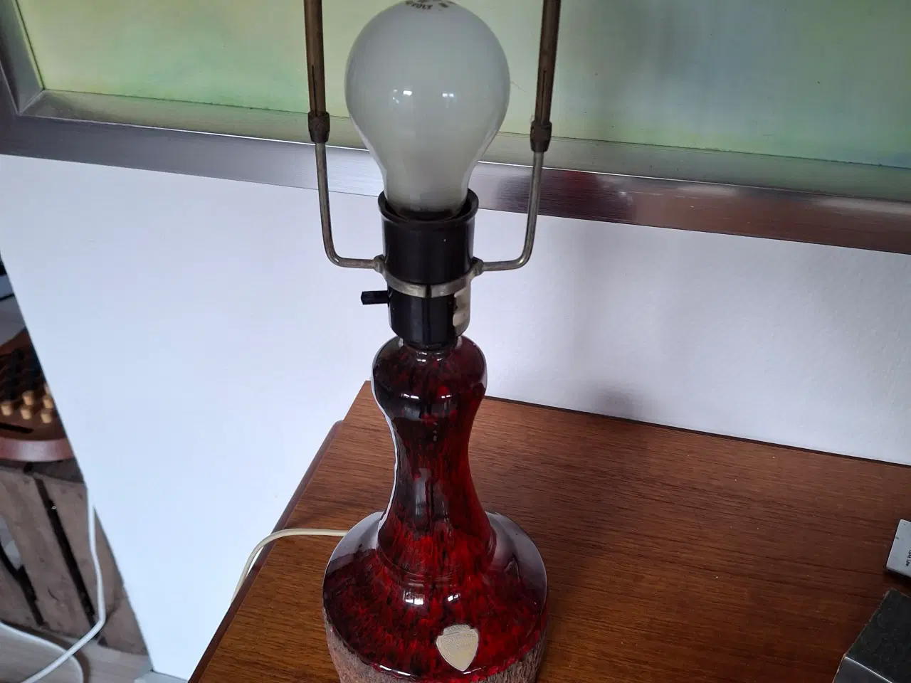 Billede 3 - Retro keramik bordlampe, lavet af Ernst faxe 