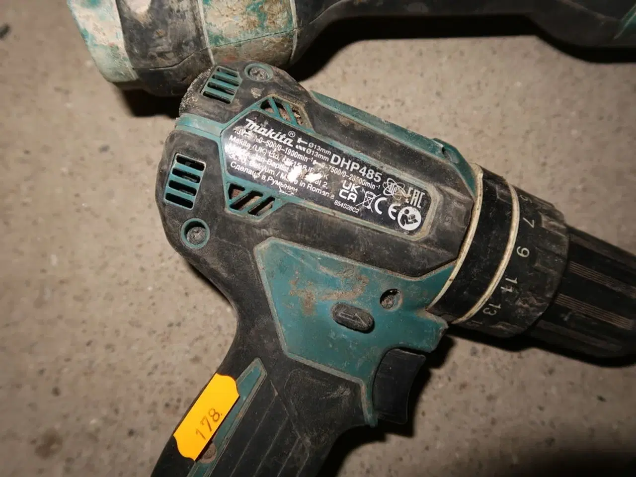 Billede 2 - 3 stk. akku håndværktøj MAKITA DHP485, DGA506, DJR187