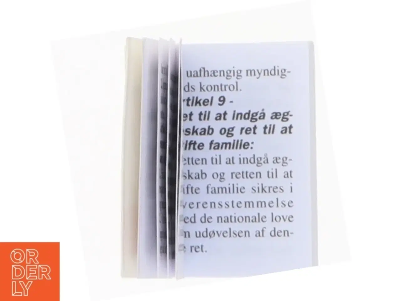 Billede 4 - Miniaturebog med EU&#39;s fundamentale rettigheder (str. 3 x 2,5 cm)