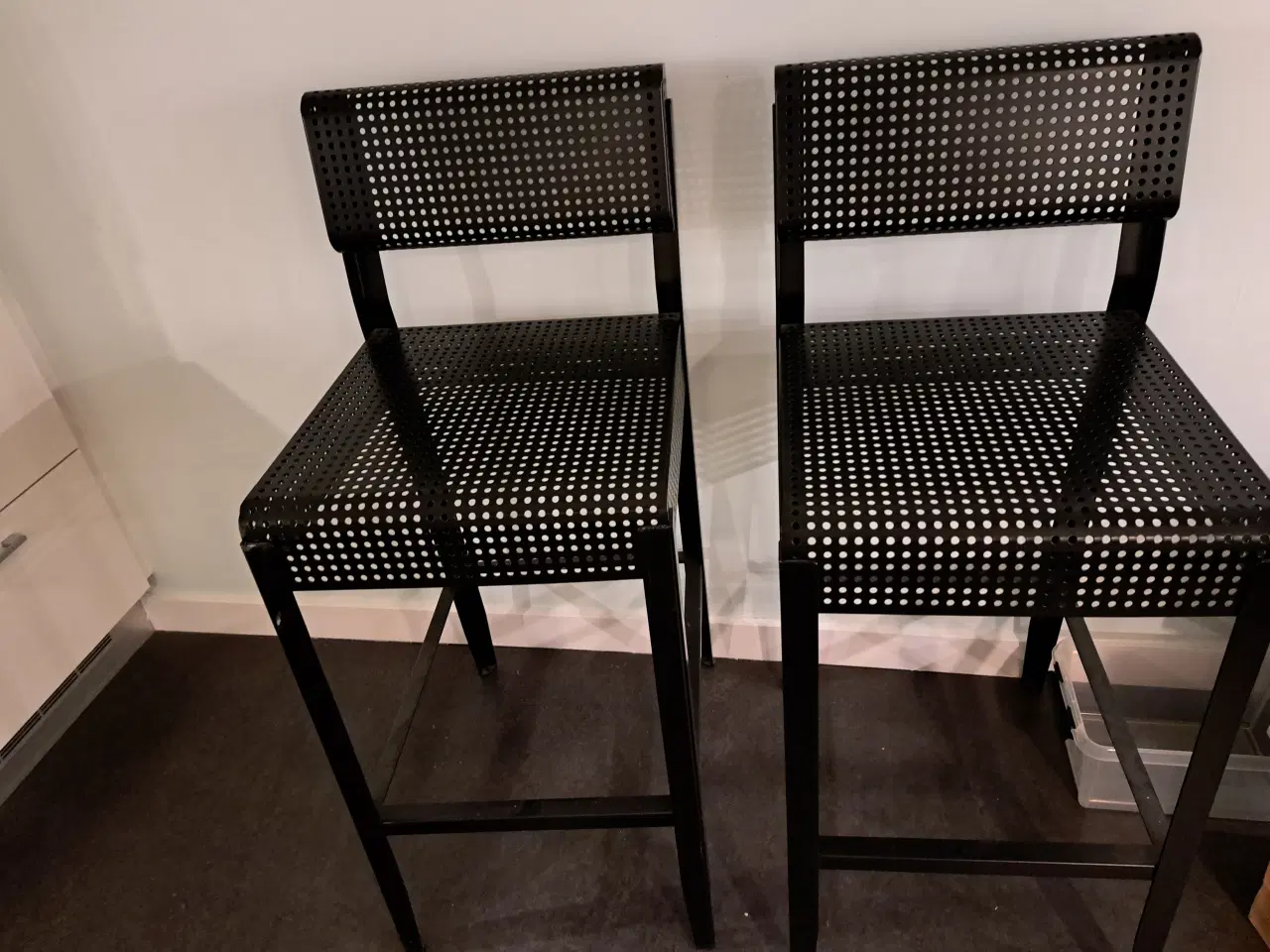 Billede 2 - Barstole højstole i sort metal