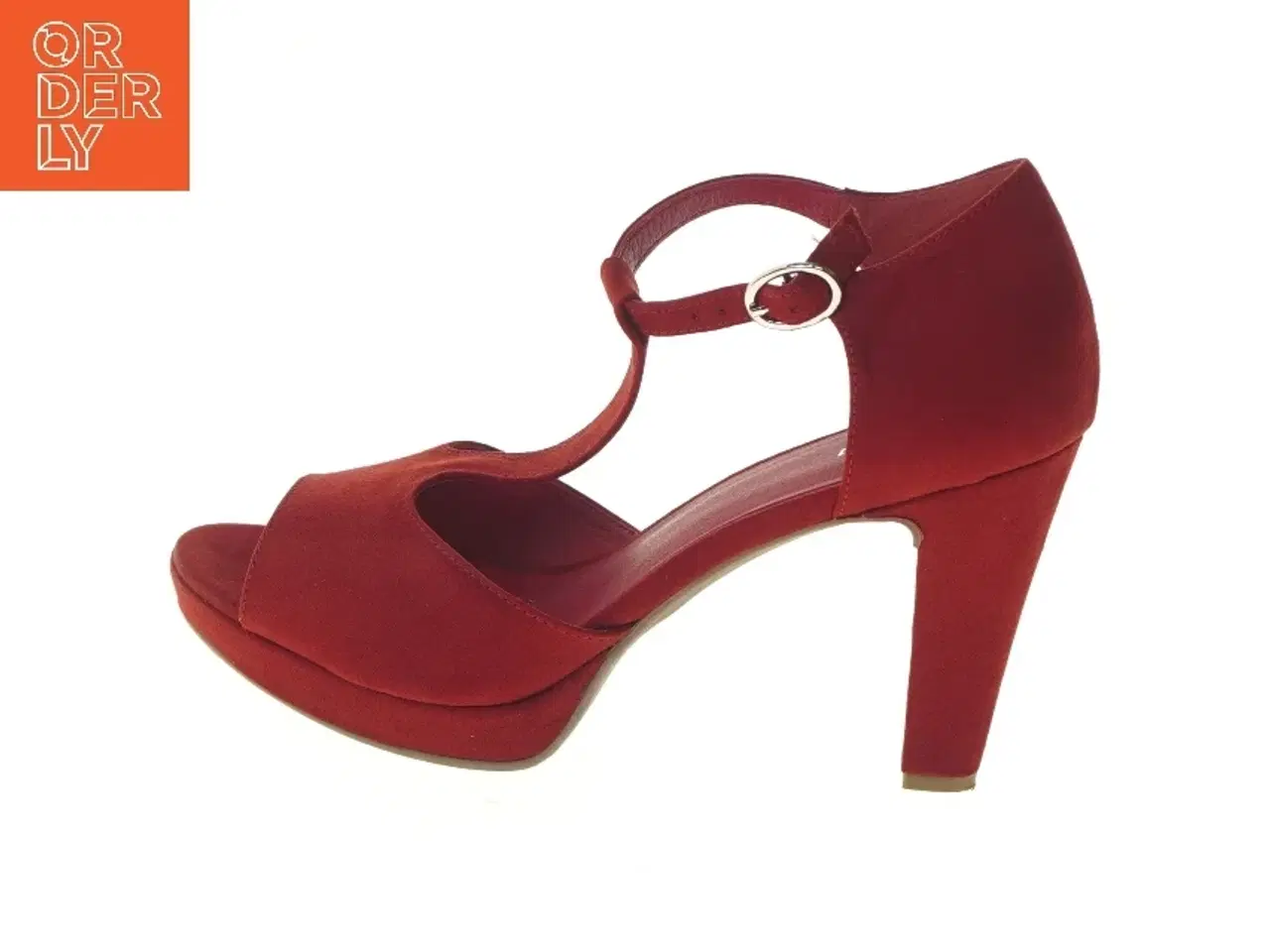 Billede 1 - Røde højhælede sandaler fra Graceland (str. 41 )