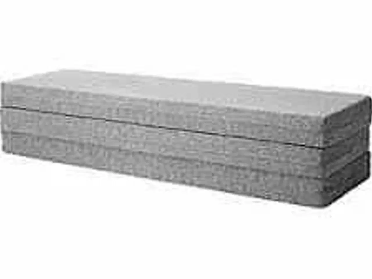 Billede 3 - Sleepy lux foldemadras lysegrå 200x180x12 cm