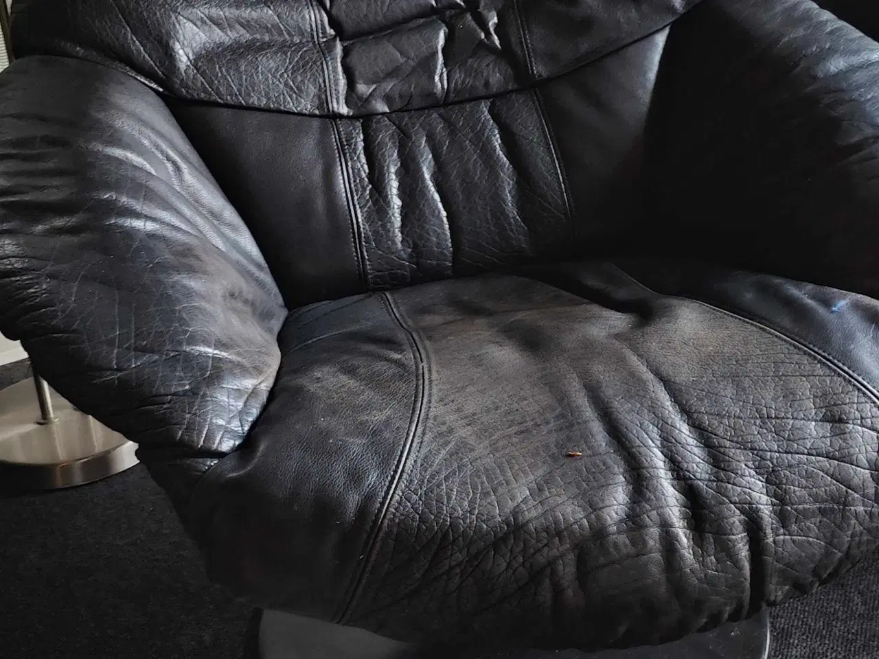 Billede 10 - 2 lædersofa og en lænestol