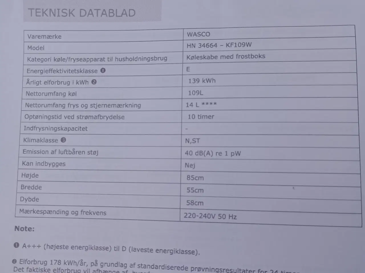 Billede 3 - Køleskab m lille fryser 
