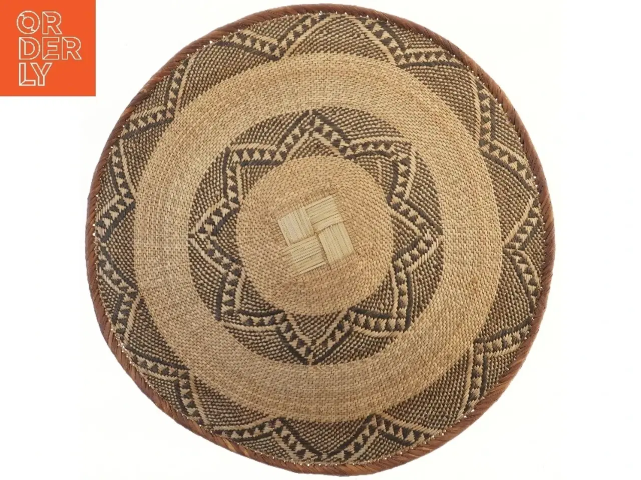 Billede 2 - Flettet rund kurv (str. Ø 56 cm)