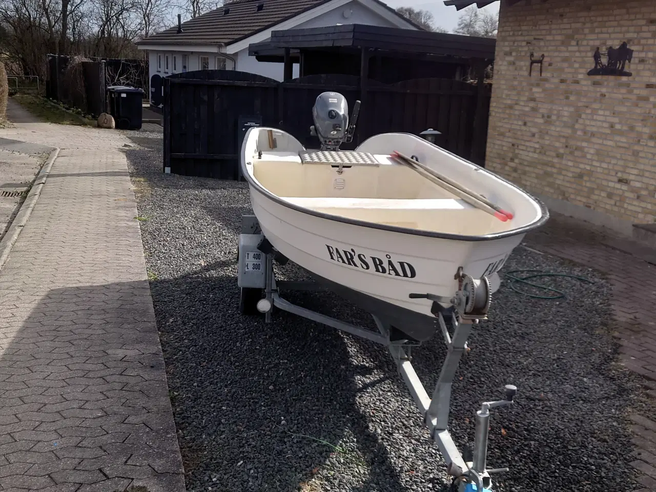 Billede 1 - Ryds dobbeltbund, med Yamaha 4takts motor+ Trailer