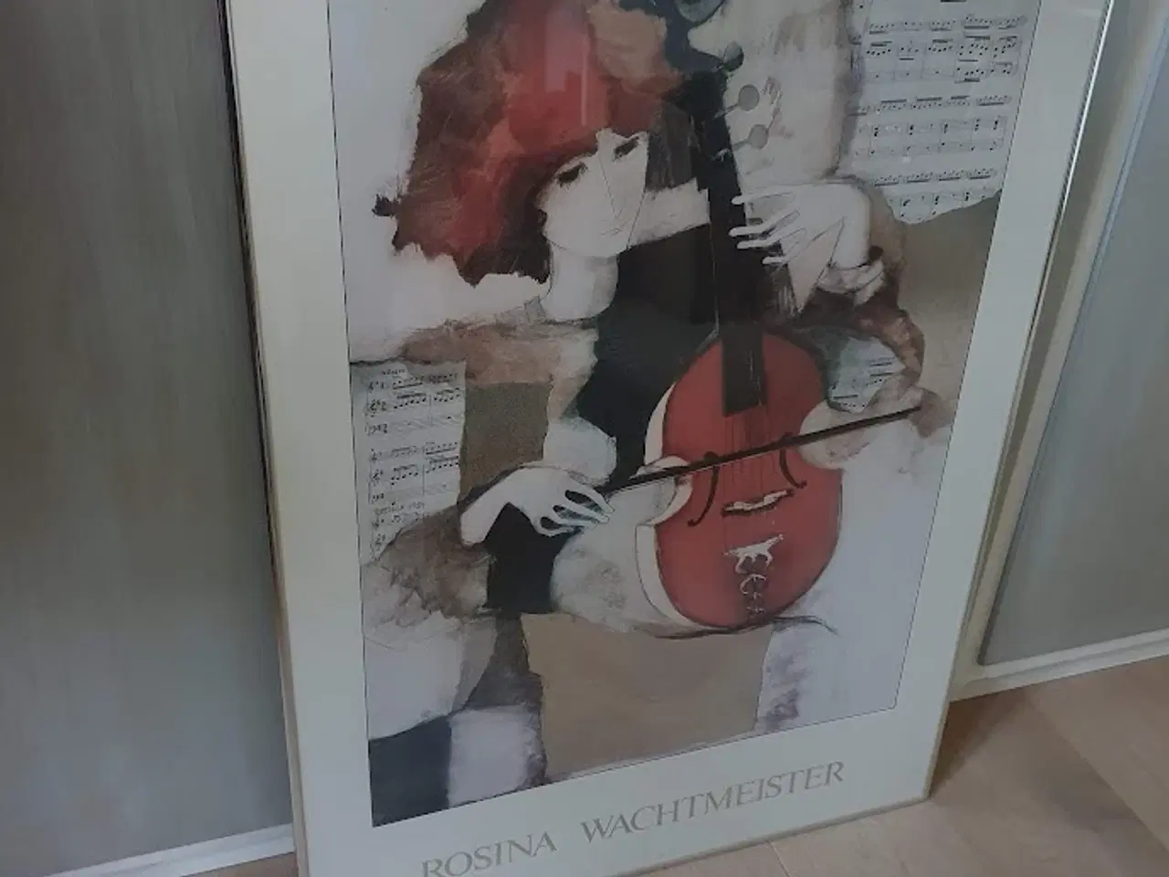 Billede 3 - Rosina Wachtmeister litografi  - violinspiller