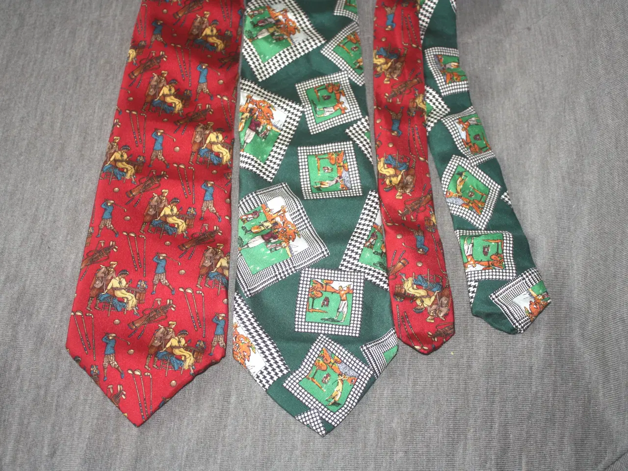 Billede 1 - Vintage Hugo Boss golf silke slips 