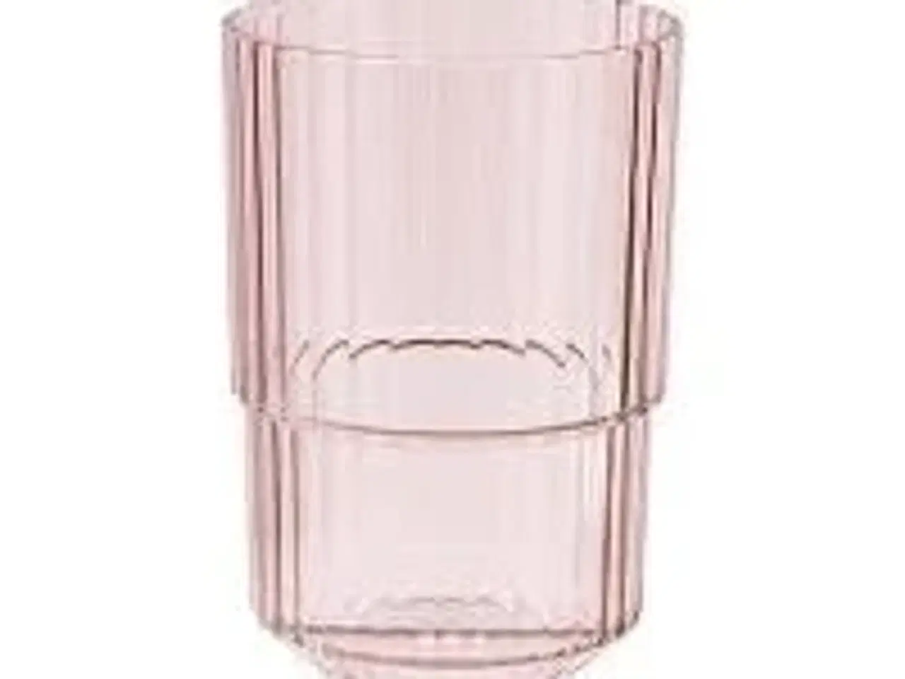 Billede 1 - 12 stk. Drikkeglas lyserød 40 cl Linea