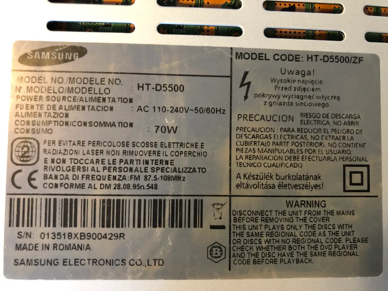 Billede 13 - Samsung BluRay model HT-D5500