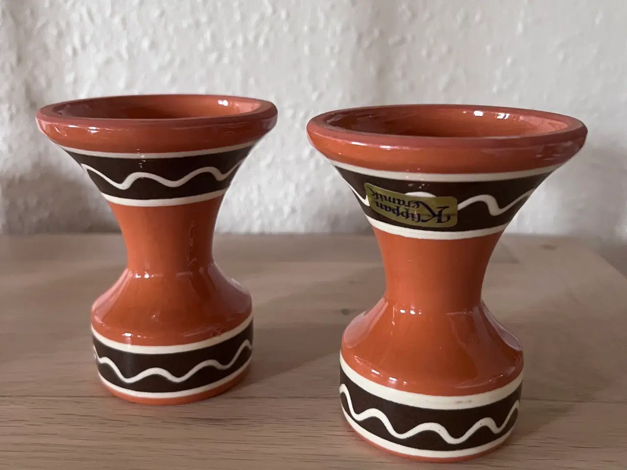 Billede 8 - Hyggelige Klippan Keramik lysestager.