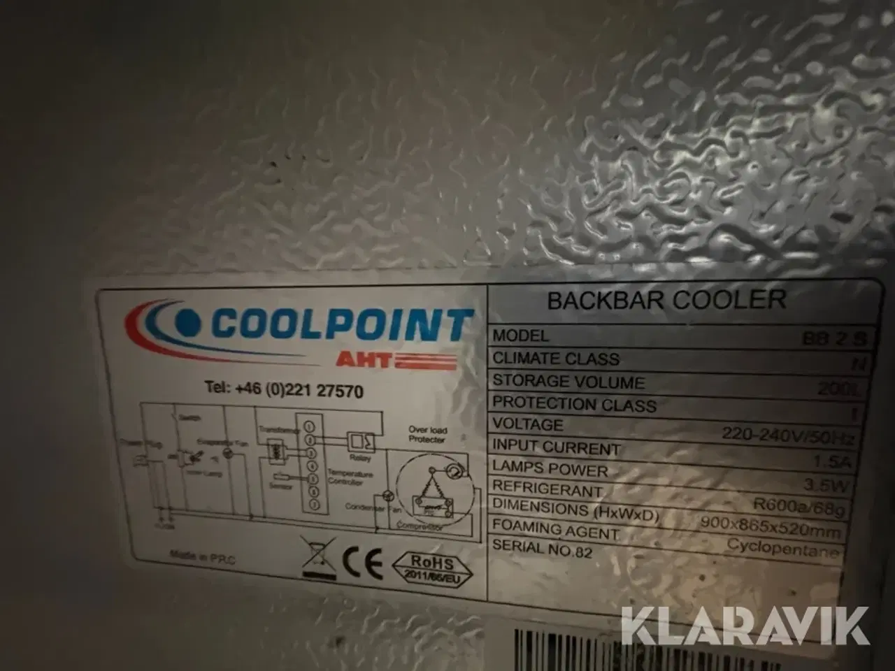 Billede 9 - Displaykøleskab med skydelåger Coolpoint BB 2S