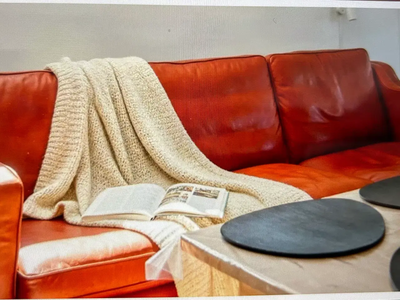 Billede 3 - Læder Sofagruppe 3+2+1 øreklap lænestol