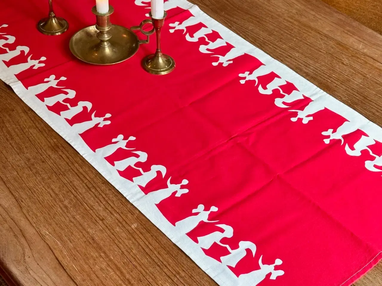 Billede 1 - Sødahl bordløber, rødt print, 140 x 44,5 cm