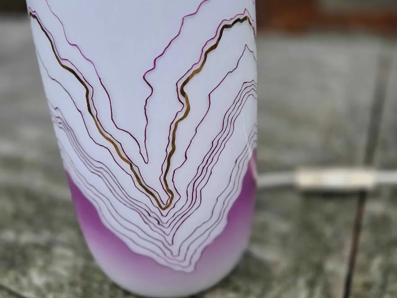 Billede 4 - Sjælden bordlampe fra Lyngby Glas