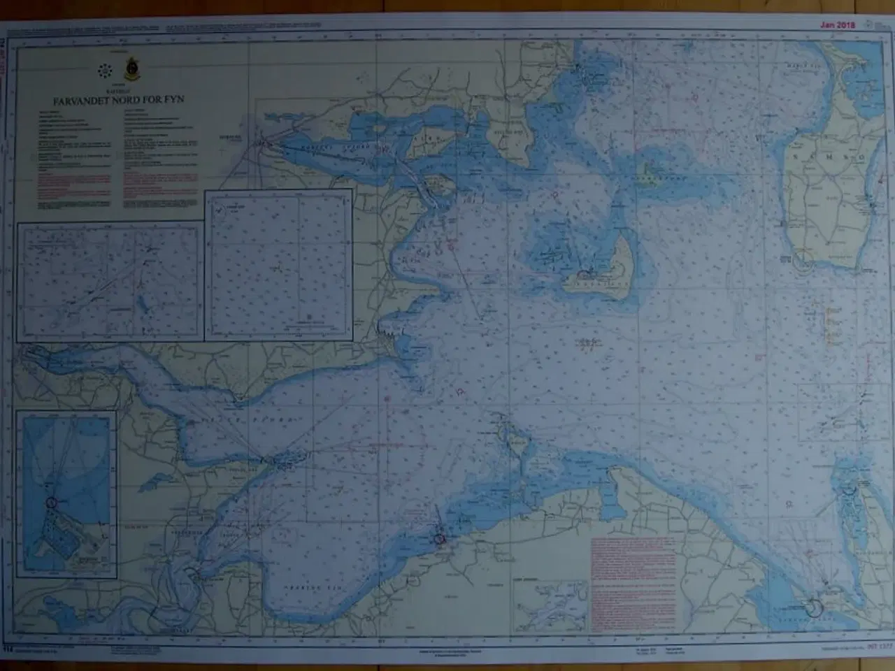 Billede 1 - Dansk Søkort  DK114 Farvandet Nord for Fyn