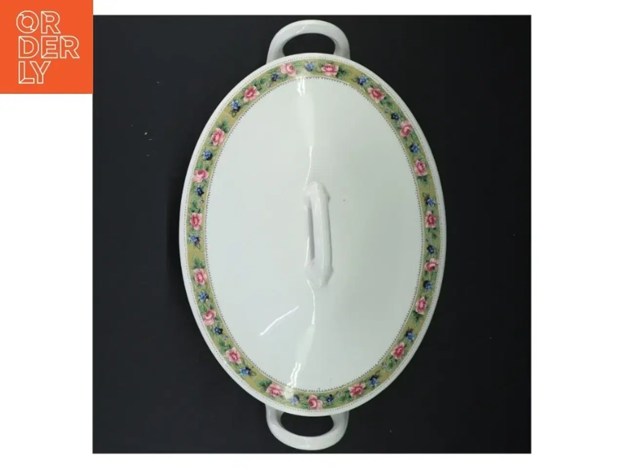 Billede 3 - Terrin med låg, vintage (str. 31 x 18 cm)