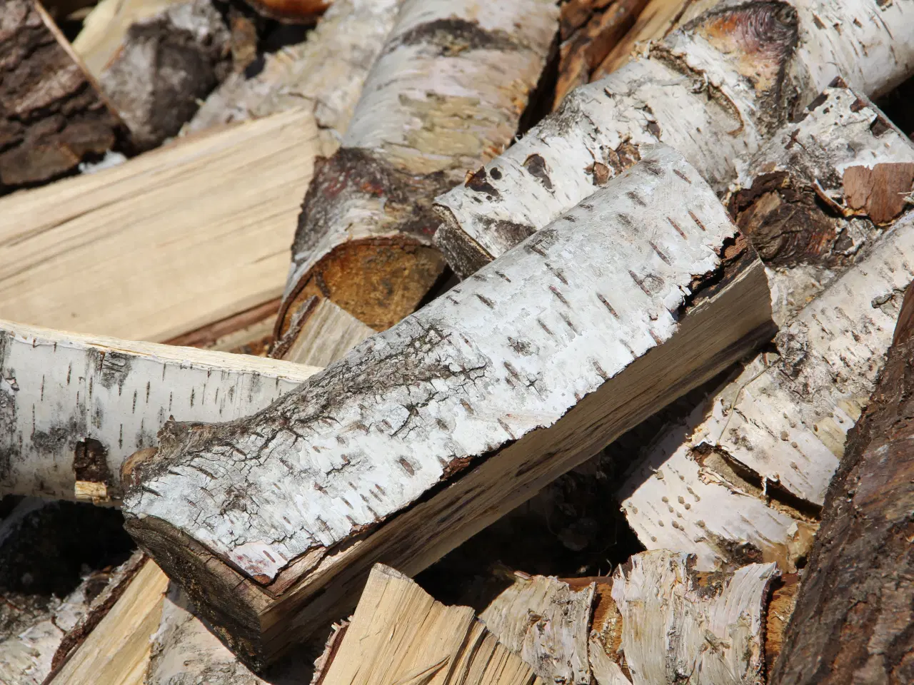 Billede 2 - Billigt TØRT BIRKETRÆ - BRÆNDE i sække sælges!