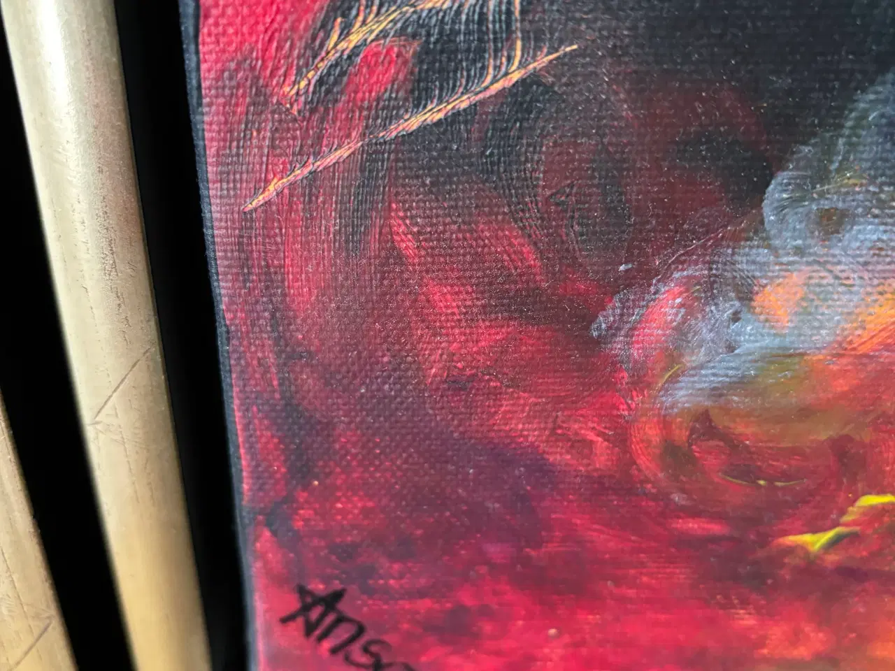 Billede 5 - Abstrakt malerier i skønne, stærke farver