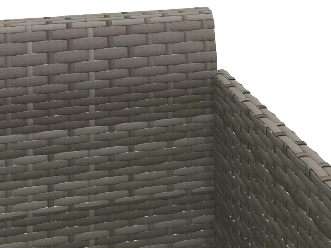 Billede 7 - Solseng med hynder 182x118x63 cm polyrattan grå