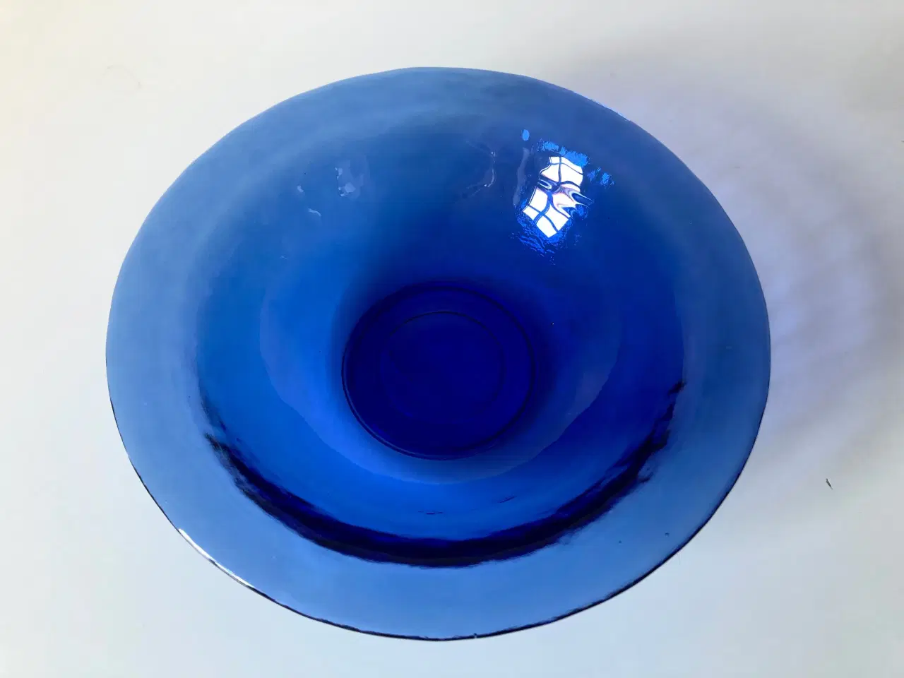 Billede 1 - Koboltblåt glasfad