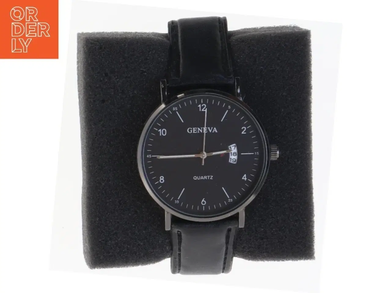 Billede 1 - Sort armbåndsur fra Geneva (str. 24 cm)