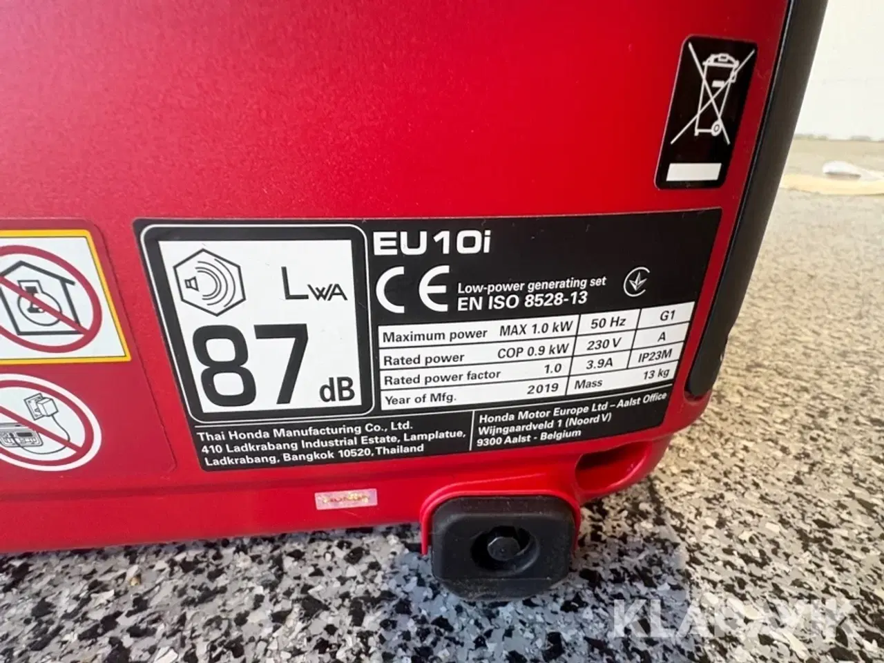 Billede 9 - Generator Honda EU 10i