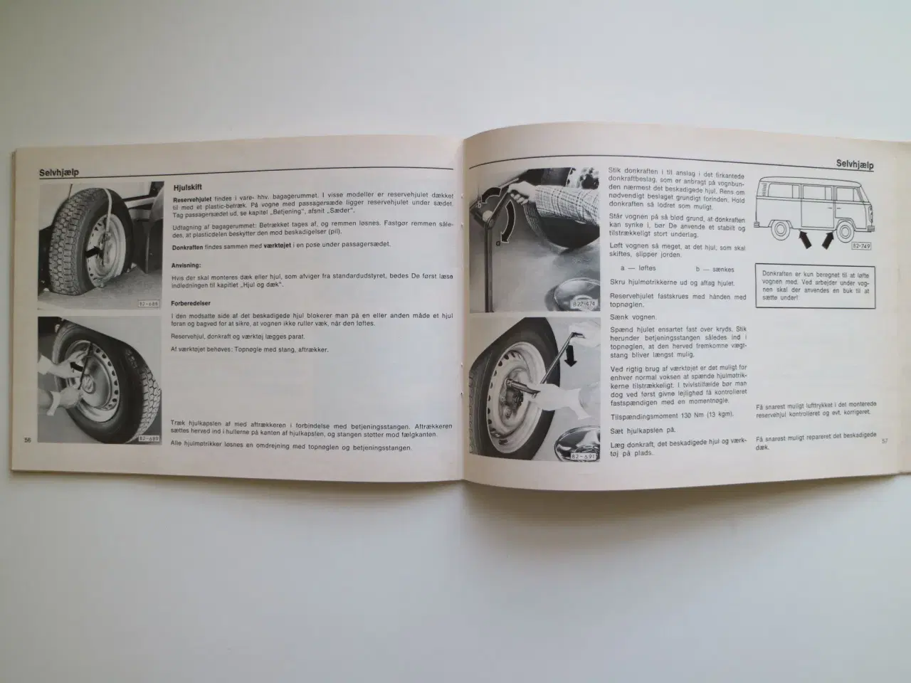 Billede 6 - VW instruktionsbog Type 2 - "rugbrød" 1978