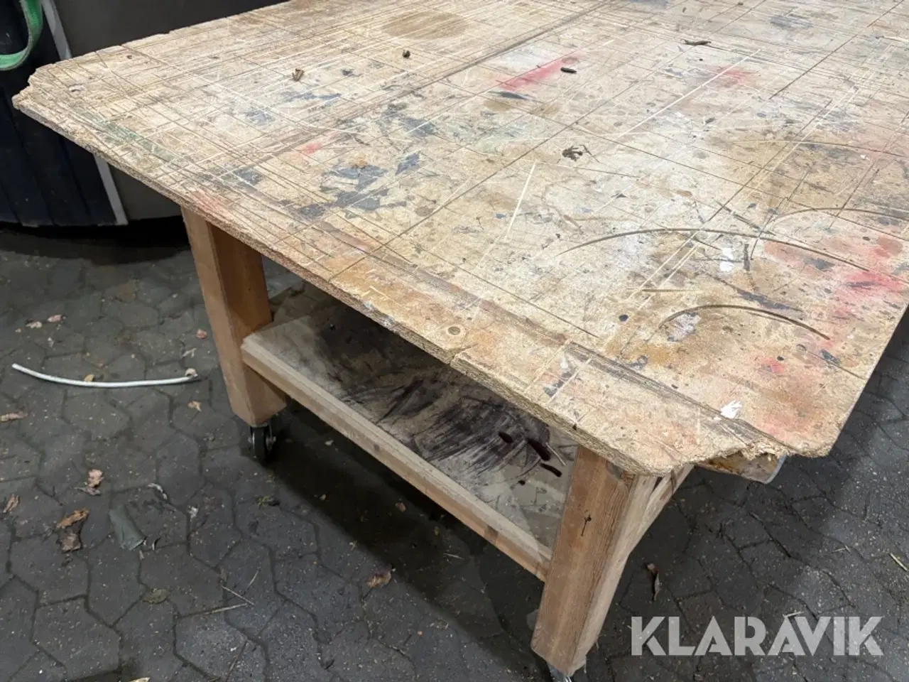 Billede 9 - Arbejdsbord - på hjul