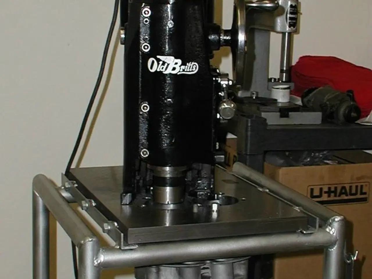 Billede 1 - Boreværk cylinderudboring. Rotationsslibemaskine