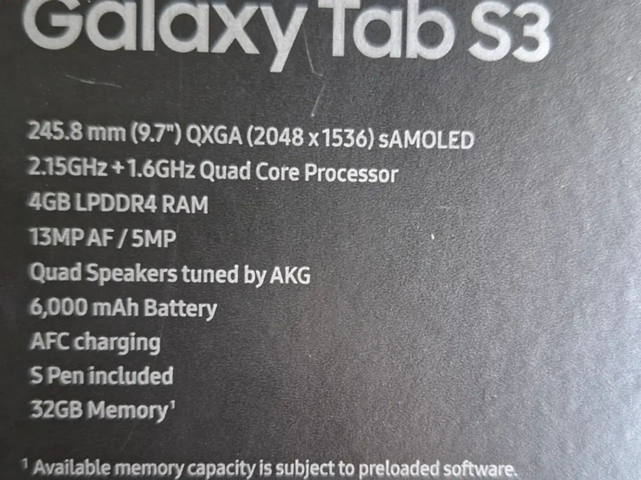 Billede 3 - Samsung Galaxy Tab S3 wi-fi