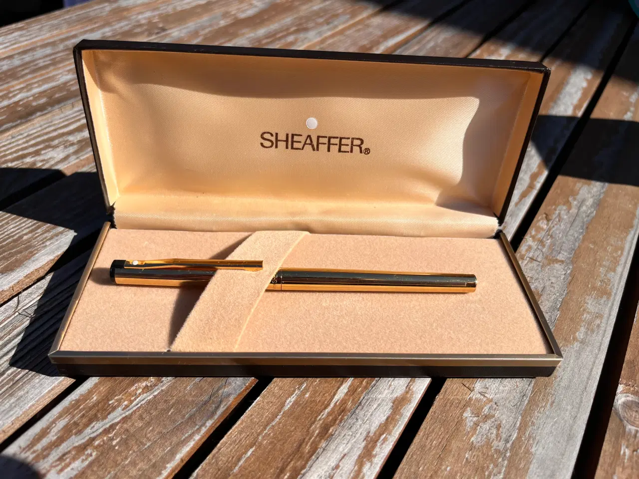 Billede 5 - Eksklusiv Sheaffer fyldepen – Gold electroplated –