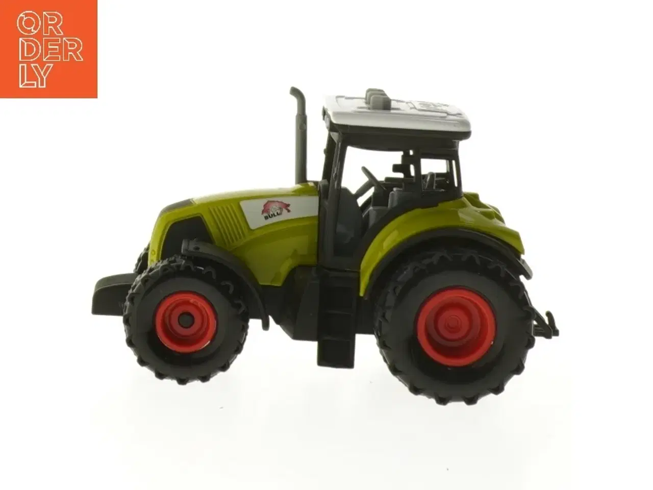 Billede 1 - Lille grøn legetøjstraktor (str. 15x8,5 cm)
