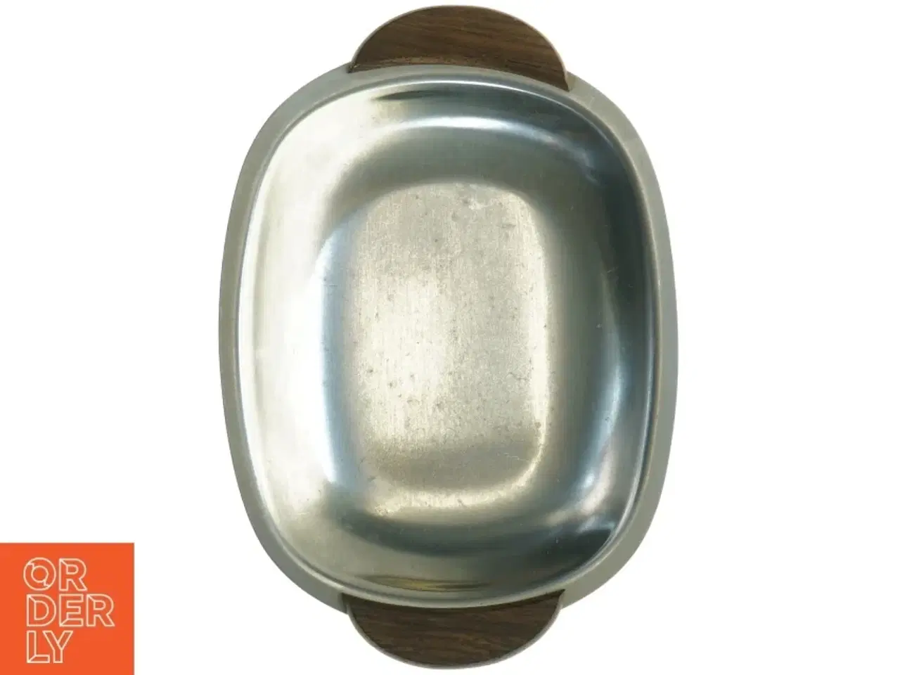 Billede 1 - Metalfad med træhåndtag (str. 17 x 11,5 cm)