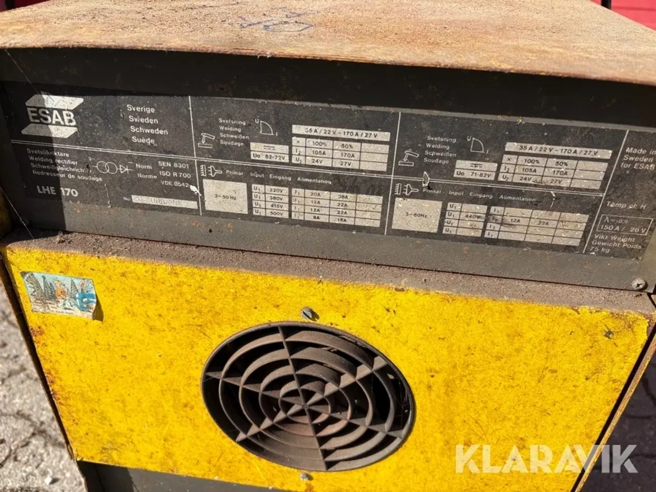 Billede 8 - Svejsemaskine ESAB LHE 170